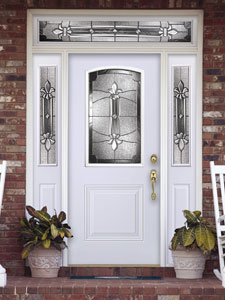 Image of 2 Panel Soft Arch High Def Door Exterior Image from Samuel Stamping